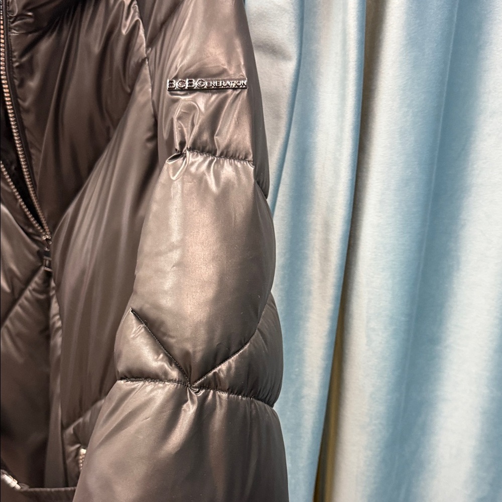 Bcbgeneration Quilted Black Jacket With Belt Spl - image 7